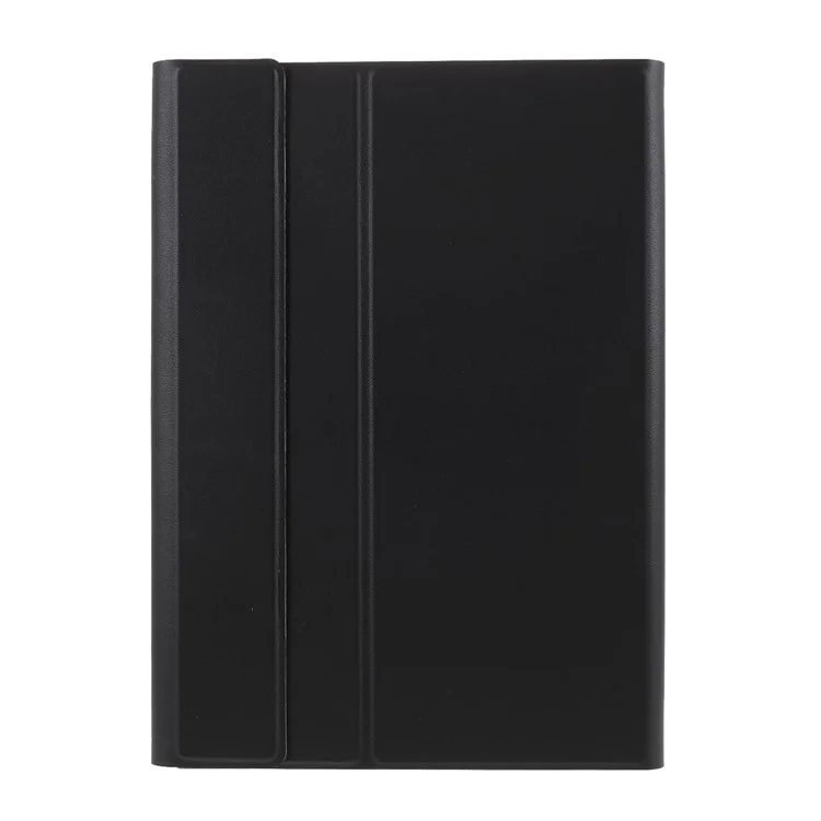 Bluetooth-compatible Keyboard Leather Stand Shell for Lenovo M10 FHD REL TB-X605FC / LC - Black