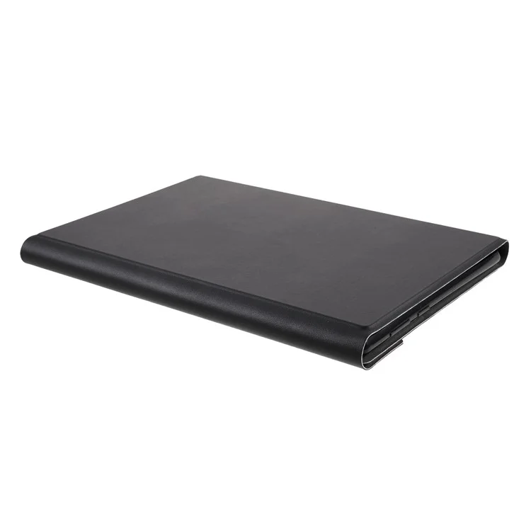 Bluetooth-compatible Keyboard Leather Stand Shell for Lenovo M10 FHD REL TB-X605FC / LC - Black