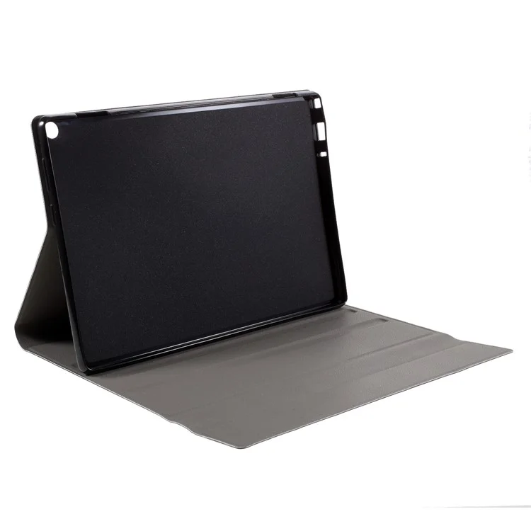 Bluetooth-compatible Keyboard Leather Stand Shell for Lenovo M10 FHD REL TB-X605FC / LC - Black
