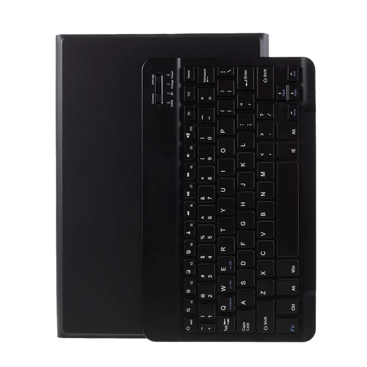 Bluetooth Clavier en Cuir en Cuir Couvercle Pour Huawei Matepad 10.8 (2020) / Mediapad M6 10,8 Pouces - le Noir