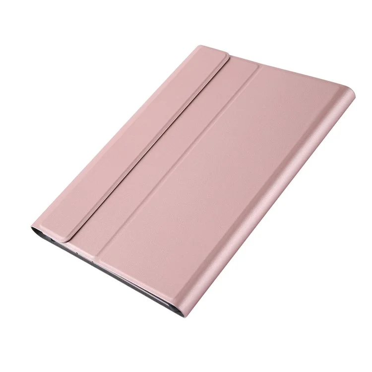 A0T5 Detachable Backlight Bluetooth-compatible Keyboard with Leather Case for Huawei Honor Pad 5 10.1/MediaPad T5 10.1 - Rose Gold