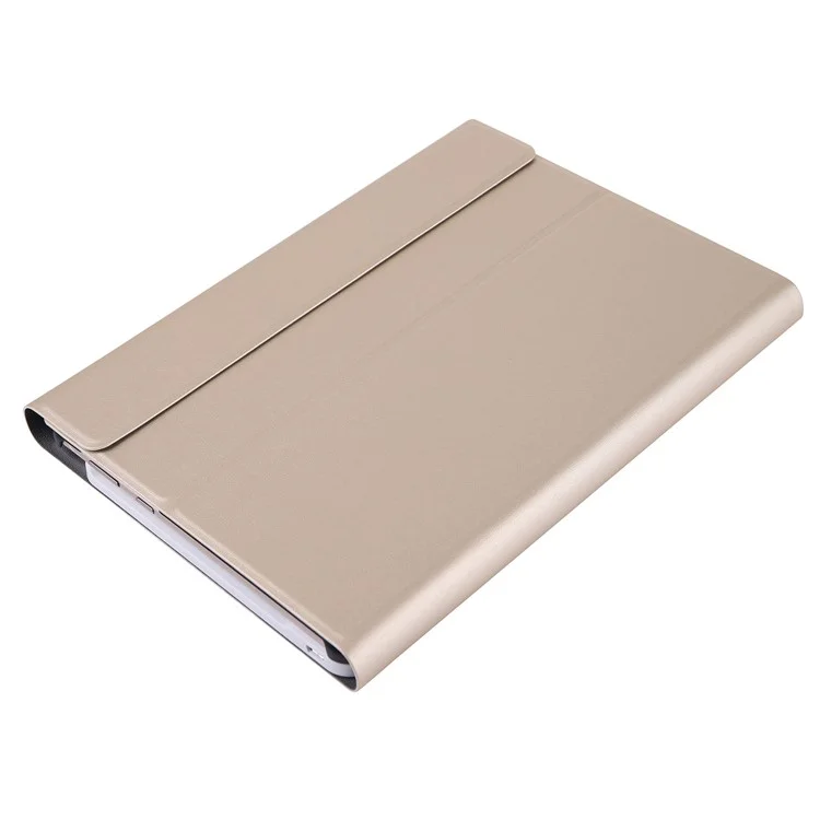 A0T5 Detachable Backlight Bluetooth-compatible Keyboard with Leather Case for Huawei Honor Pad 5 10.1/MediaPad T5 10.1 - Gold