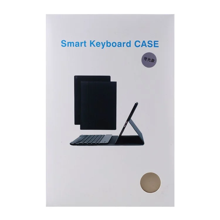 Bluetooth Backlight Keyboard Stand Case Para Lenovo Tab M10 Plus - Oro Rosa
