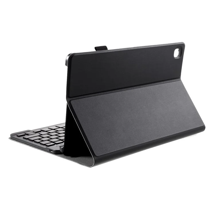 Bluetooth-compatible Backlight Keyboard Leather Stand Cover for Samsung Galaxy Tab S6 Lite 10.4 (2020) P610 P615 / (2022) / (2024) - Black