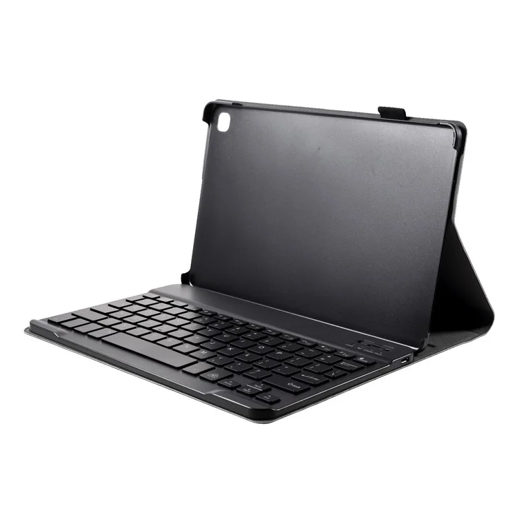 Bluetooth-compatible Backlight Keyboard Leather Stand Cover for Samsung Galaxy Tab S6 Lite 10.4 (2020) P610 P615 / (2022) / (2024) - Black