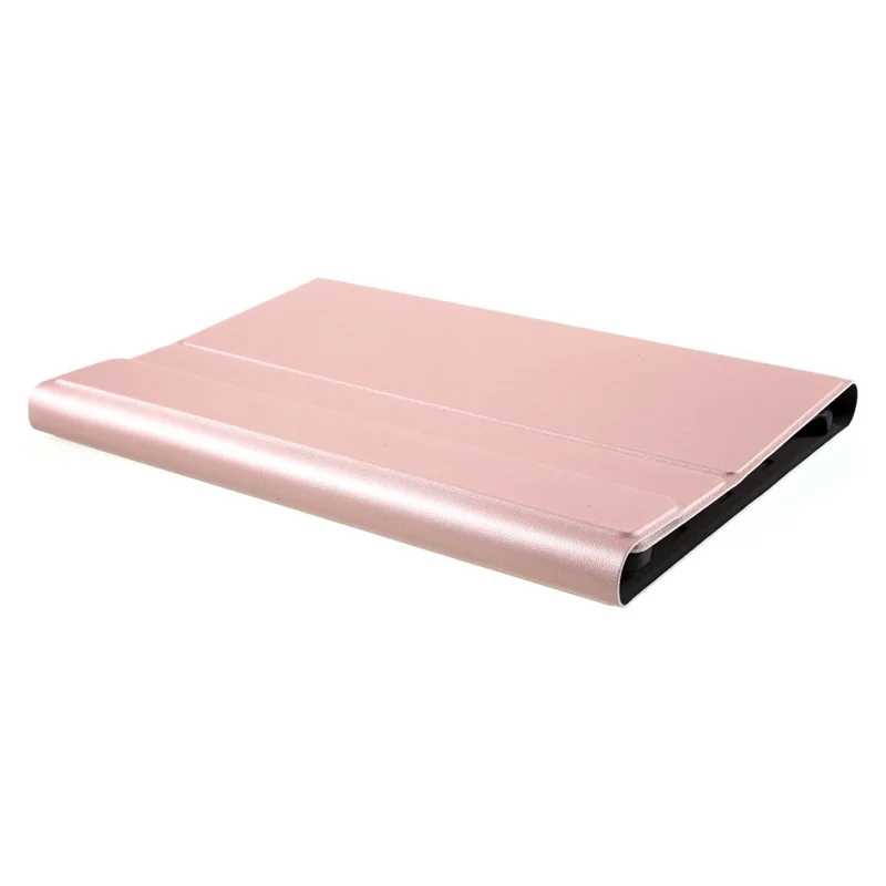 Bluetooth-compatible Backlight Keyboard Leather Stand Cover for Samsung Galaxy Tab S6 Lite 10.4 (2020) P610 P615 / (2022) / (2024) - Rose Gold