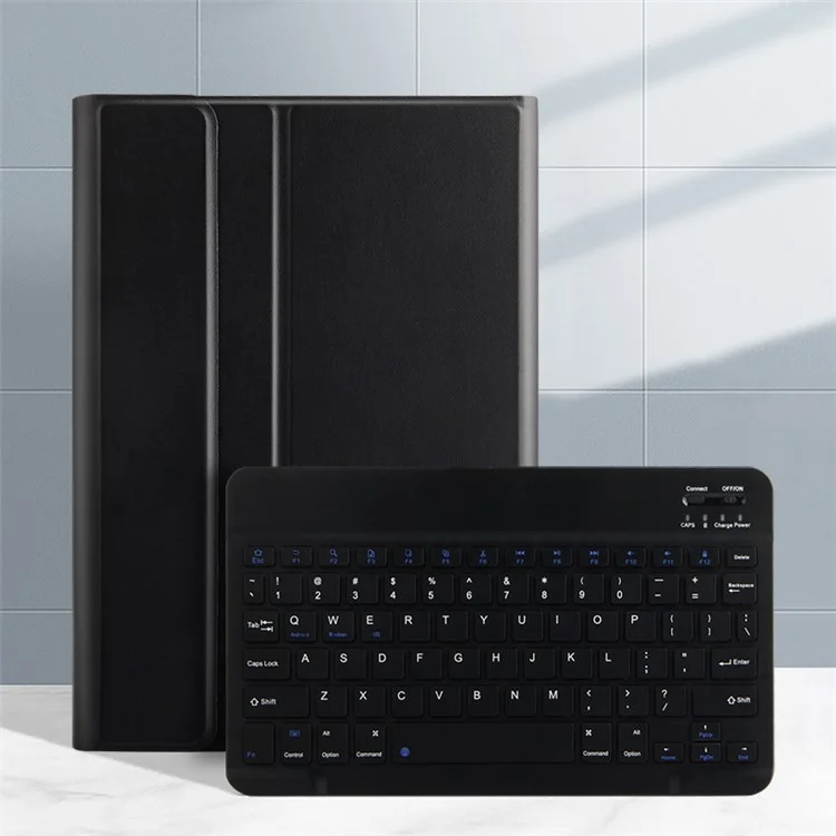 AJIUYU for Samsung Galaxy Tab S6 Leather Stand Tablet Case with Detachable Magnetic Wireless Keyboard (Without Touchpad)