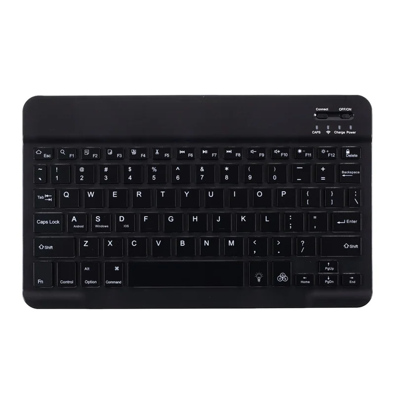 Bluetooth Backlight Keyboard Stand Stand Shell Para Lenovo Xiaoxin Tab Pro J606F 11.5-pulgada - Negro