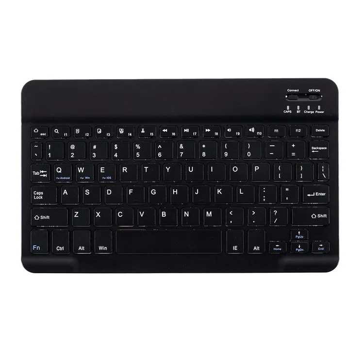 Bluetooth-клавиатура с кожаным чехлом-подставкой для Lenovo Tab M10 HD Gen 2 X306F - черный