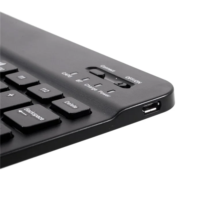 Bluetooth-клавиатура с кожаным чехлом-подставкой для Lenovo Tab M10 HD Gen 2 X306F - черный