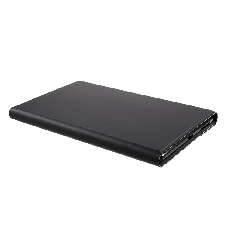 Bluetooth-клавиатура с кожаным чехлом-подставкой для Lenovo Tab M10 HD Gen 2 X306F - черный