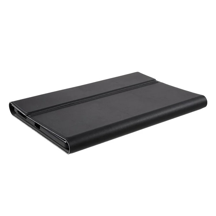 Bluetooth-клавиатура с кожаным чехлом-подставкой для Lenovo Tab M10 HD Gen 2 X306F - черный