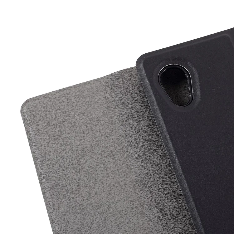 Bluetooth-клавиатура с кожаным чехлом-подставкой для Lenovo Tab M10 HD Gen 2 X306F - черный