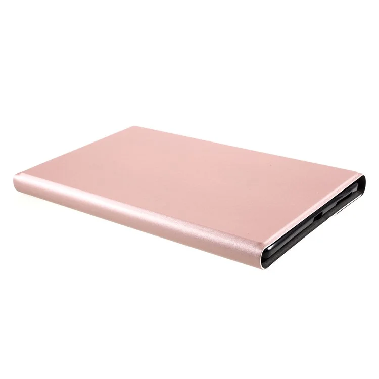 Bluetooth Backlight Clavier Clavier Case de Support en Cuir Pour Lenovo Tab M10 HD Gen 2 X306F - or Rose