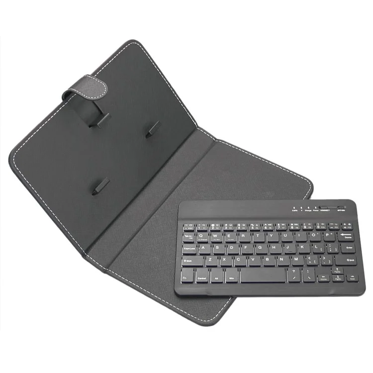 ENKAY Wireless Bluetooth Keyboard Leather Case for iPhone 6s Plus/Samsung S7 Etc