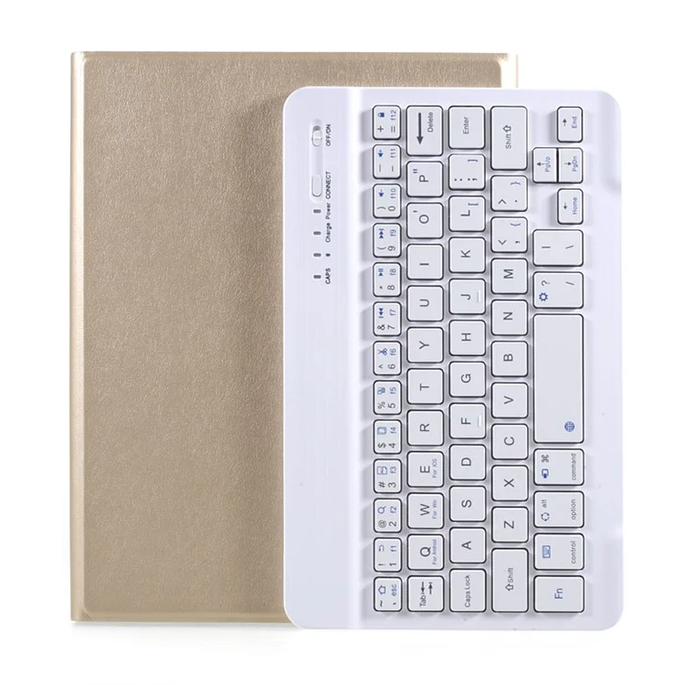 Текстурированный Кожаный Чехол + Клавиатура Bluetooth Для IPad Mini 2 / IPad Mini / IPad Mini 4 / IPad Mini (2019) 7,9 Дюйма - Золото