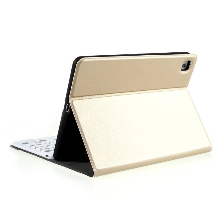 Текстурированный Кожаный Чехол + Клавиатура Bluetooth Для IPad Mini 2 / IPad Mini / IPad Mini 4 / IPad Mini (2019) 7,9 Дюйма - Золото