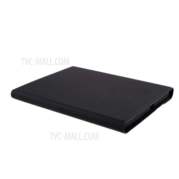 Skin Texture Leather Case+Bluetooth-compatible Keyboard with Backlit for iPad Mini 2/iPad Mini/iPad Mini 4/iPad Mini (2019) 7.9 inch - Black