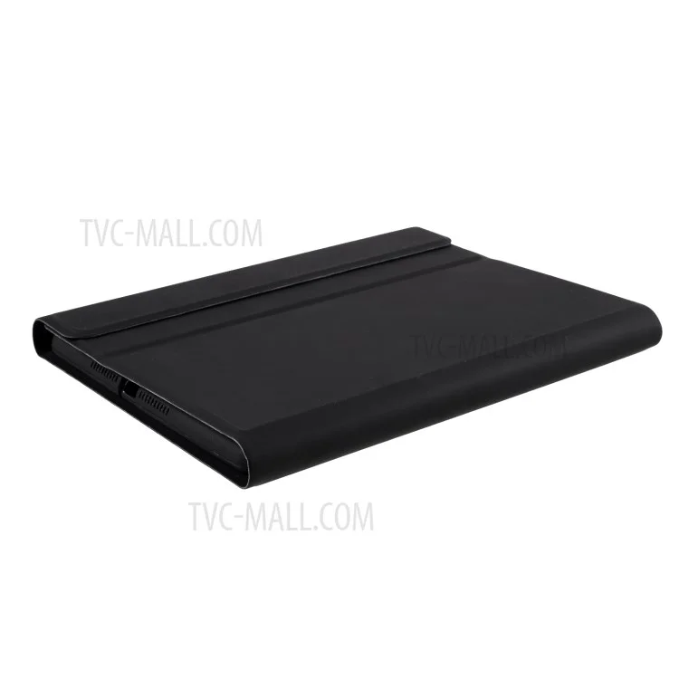 Skin Texture Leather Case+Bluetooth-compatible Keyboard with Backlit for iPad Mini 2/iPad Mini/iPad Mini 4/iPad Mini (2019) 7.9 inch - Black