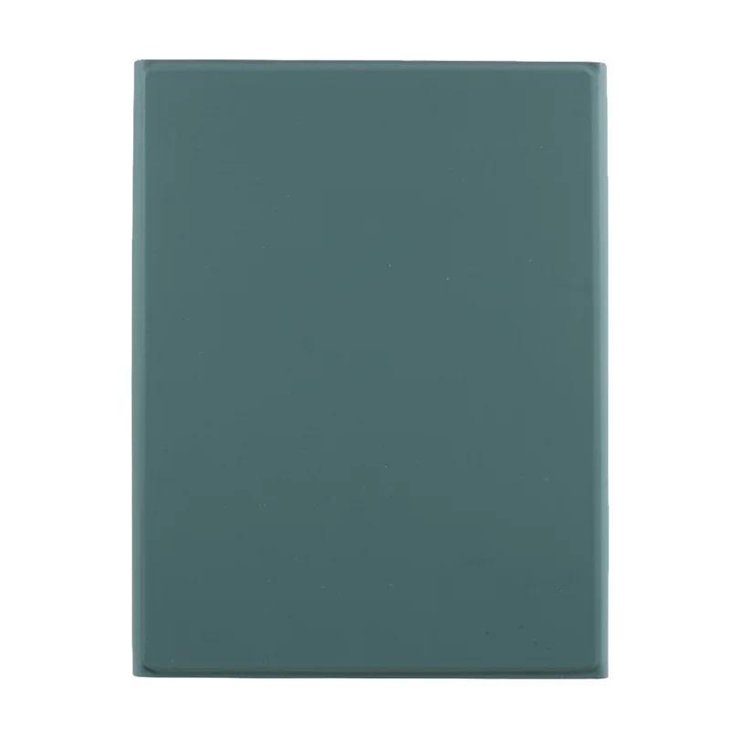 Skin Texture Leather Case+Bluetooth-compatible Keyboard with Backlit for iPad Mini 2/iPad Mini/iPad Mini 4/iPad Mini (2019) 7.9 inch - Dark Green