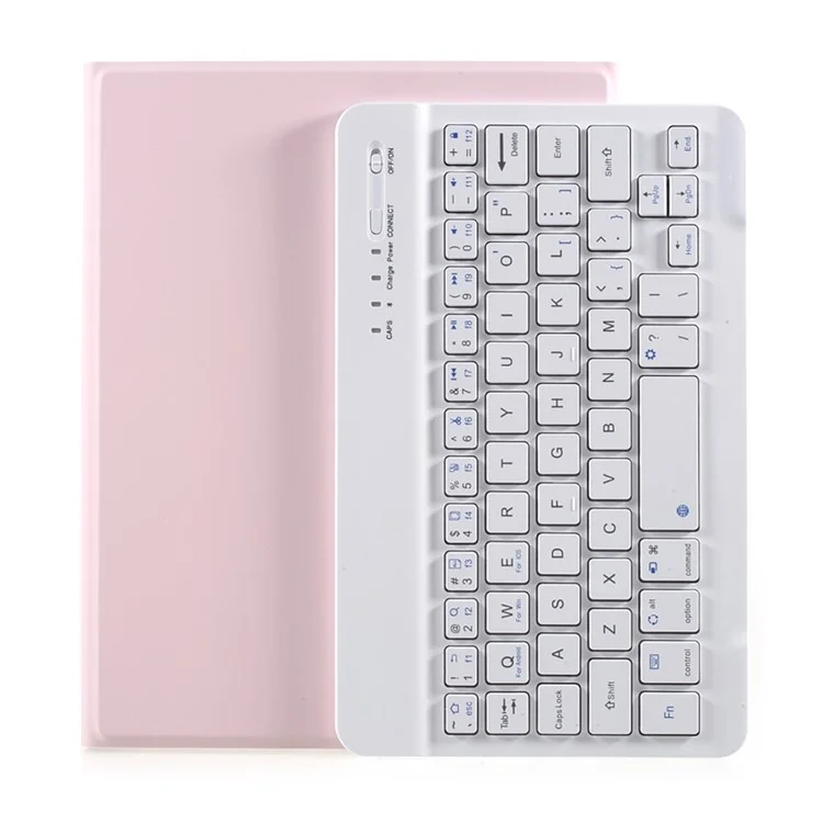 smart bluetooth clavier clavier en cuir en cuir pour ipad mini 2 / ipad mini / ipad mini 4 / ipad mini (2019) 7,9 pouces - rose