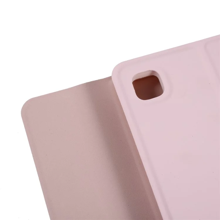 smart bluetooth clavier clavier en cuir en cuir pour ipad mini 2 / ipad mini / ipad mini 4 / ipad mini (2019) 7,9 pouces - rose
