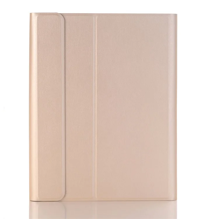 YA102B-A Bluetooth-compatible Keyboard Leather Case for iPad 10.2 (2021)/(2020)/(2019)/Air 10.5 inch (2019)/Pro 10.5 inch (2017) - Gold