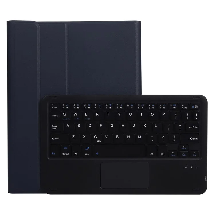 A11-A Custodia in pelle con tastiera Bluetooth per iPad Pro 11 pollici (2018) (2020) (2021) (2022) / iPad Air 11 (2024) / Air (2022) / (2020) - Nero