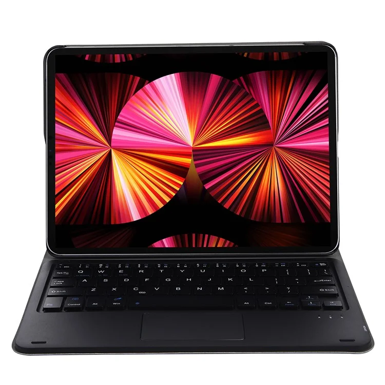 A11-A Custodia in pelle con tastiera Bluetooth per iPad Pro 11 pollici (2018) (2020) (2021) (2022) / iPad Air 11 (2024) / Air (2022) / (2020) - Nero