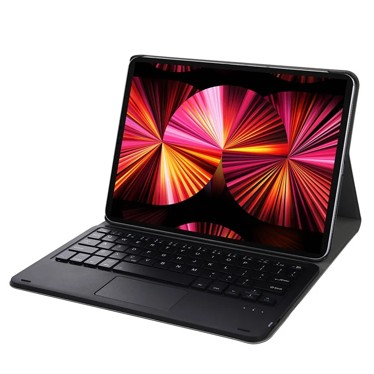 a11-a bluetooth keyboard con estuche de cuero de pie para ipad pro 11 pulgadas (2018) (2020) (2021) / ipad air (2022)/(2020) - negro