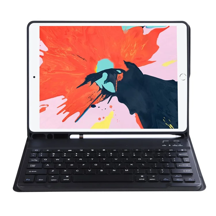 C-11B ABS-Lederetui Bluetooth-Tastatur für iPad Air 11 (2024) / Air (2020) / (2022) / Pro 11 (2018) / (2020) / (2021) / (2022) - Schwarz