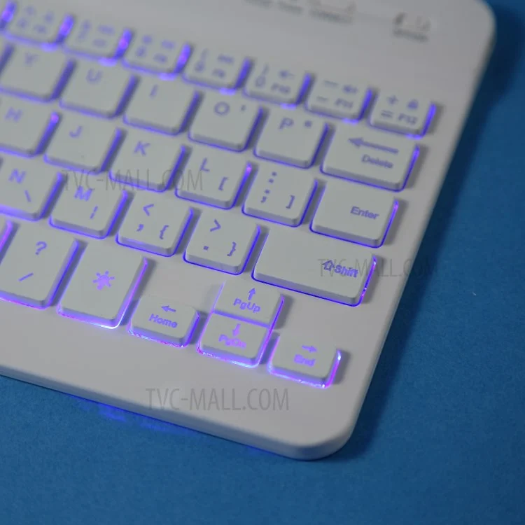 A220S 2 en 1 Bluetooth Keyboard Stand Cape de Caparazón de Cuero Inteligente Con Luz de Fondo Para Samsung Galaxy Tab A7 Lite 8.7 Pulgadas T220/T225 - Oro