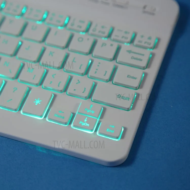 A220S 2 en 1 Bluetooth Keyboard Stand Cape de Caparazón de Cuero Inteligente Con Luz de Fondo Para Samsung Galaxy Tab A7 Lite 8.7 Pulgadas T220/T225 - Oro