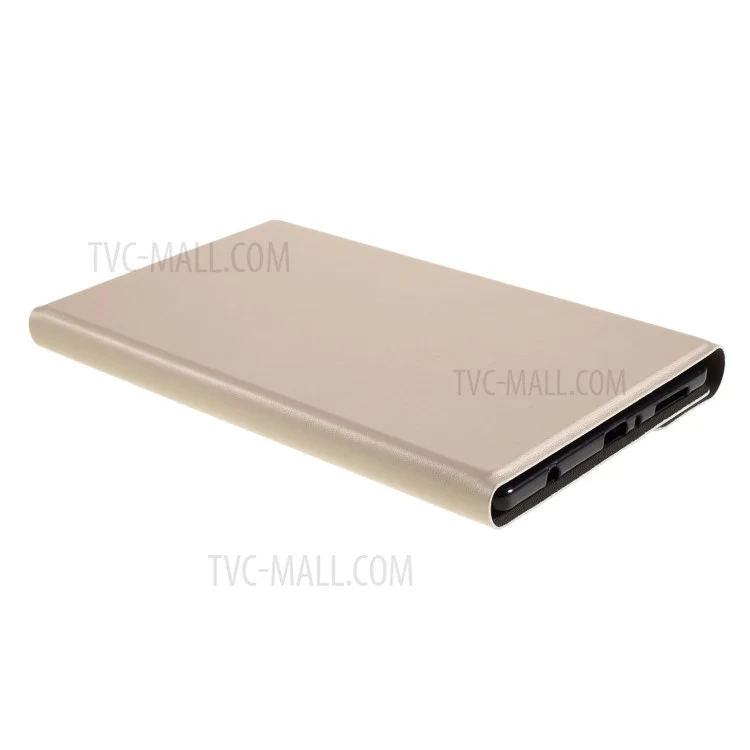 A220S 2 en 1 Bluetooth Keyboard Stand Cape de Caparazón de Cuero Inteligente Con Luz de Fondo Para Samsung Galaxy Tab A7 Lite 8.7 Pulgadas T220/T225 - Oro