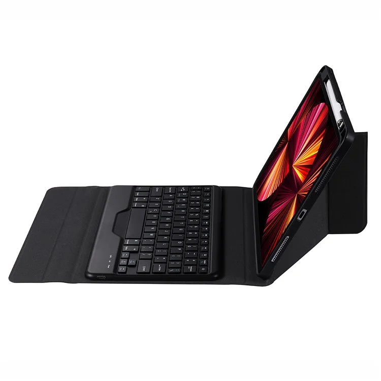 B011 Bluetooth-Compatible Keyboard Case  for iPad Air 11 (2025) / (2024) / Pro 11 (2022 / 2021 / 2020 / 2018) / Air (2022) / (2020) - Black