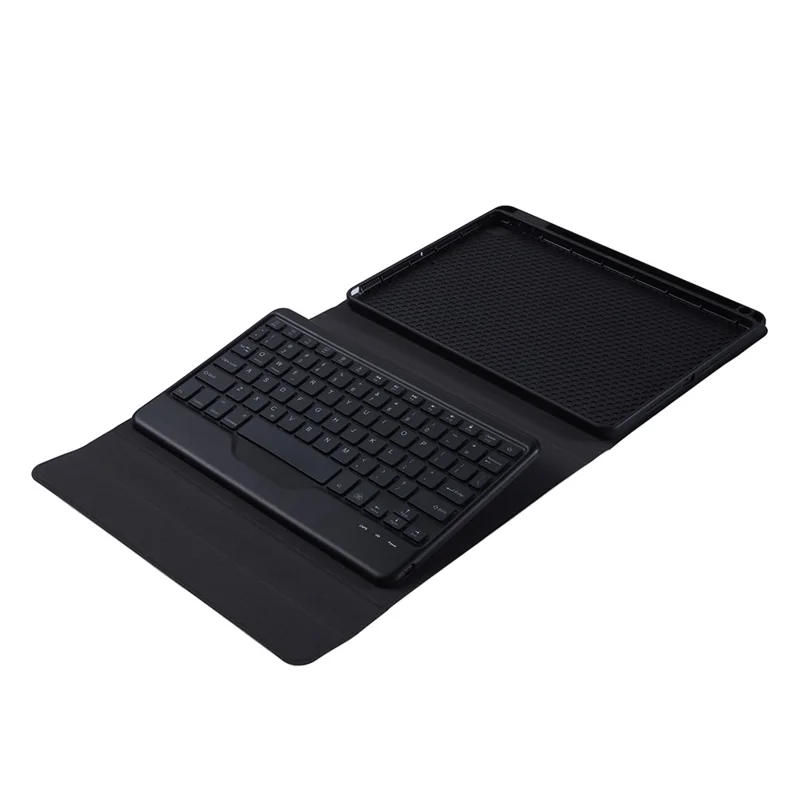 B09 Leather Cover Shell + Wireless Bluetooth Keyboard Combo Set for iPad 10.2 (2021)/(2020)/(2019)/Pro 10.5-inch (2017)/Air 10.5 inch (2019) - Black