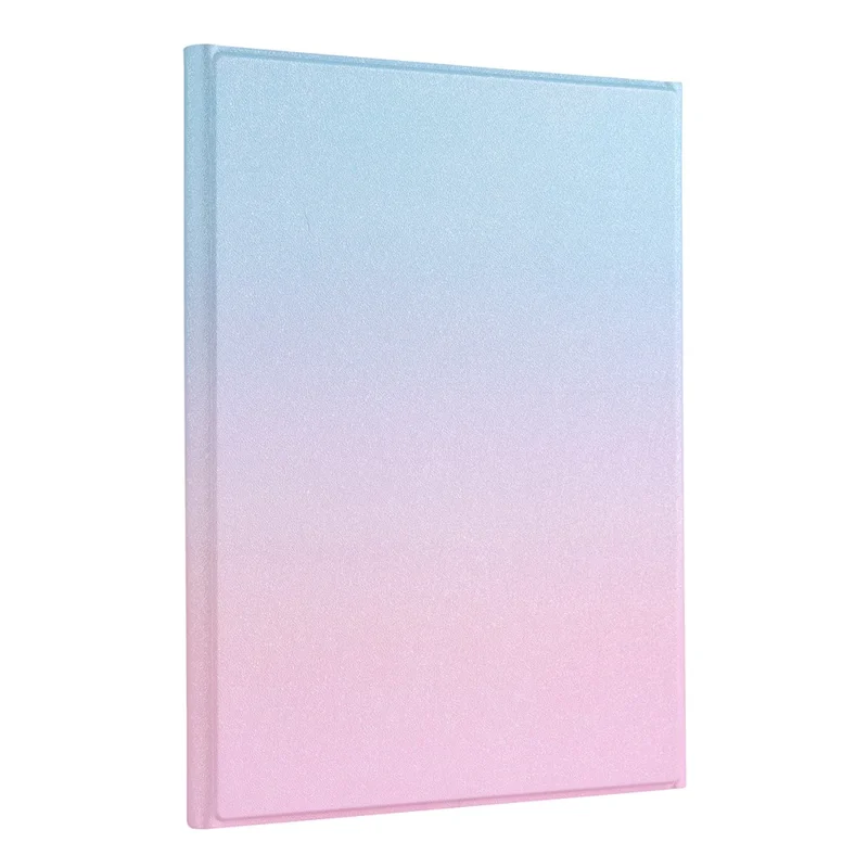 B09 Leather Cover Shell + Wireless Bluetooth Keyboard Combo Set for iPad 10.2 (2021)/(2020)/(2019)/Pro 10.5-inch (2017)/Air 10.5 inch (2019) - Pink / Blue
