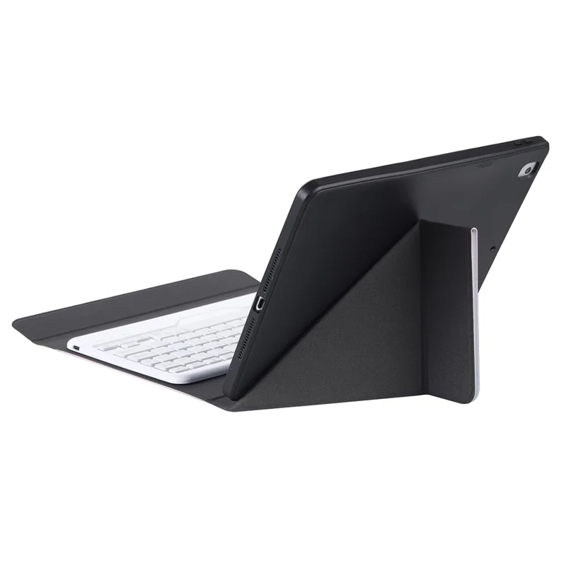 B09 Leather Cover Shell + Wireless Bluetooth Keyboard Combo Set for iPad 10.2 (2021)/(2020)/(2019)/Pro 10.5-inch (2017)/Air 10.5 inch (2019) - Pink / Blue