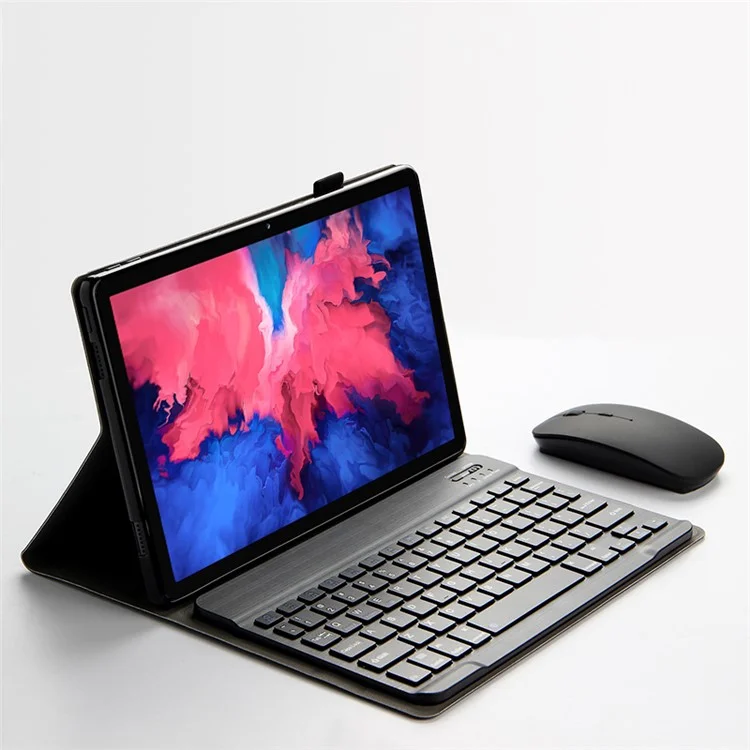 Ajiuyu Wireless Bluetooth -tastatur + Lederschutzschale Für Lenovo Tab P11 Pro J706F/J716F