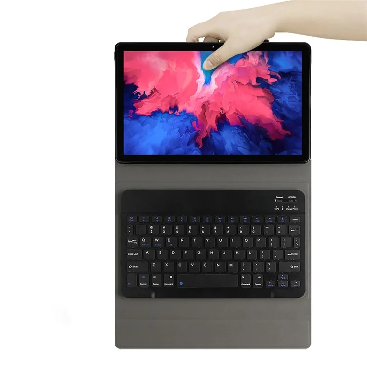Ajiuyu Wireless Bluetooth -tastatur + Lederschutzschale Für Lenovo Tab P11 Pro J706F/J716F