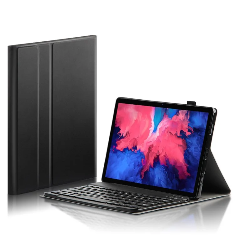 Ajiuyu Wireless Bluetooth -tastatur + Lederschutzschale Für Lenovo Tab P11 Pro J706F/J716F