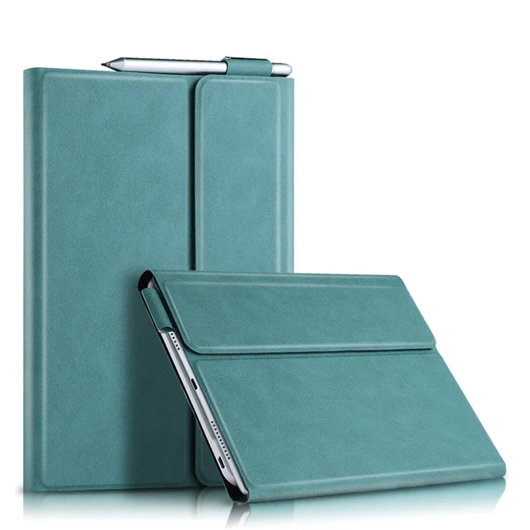 Wireless Bluetooth-compatible Keyboard + Leather Tablet Cover Shell for Huawei MatePad 11 (2021) - Green