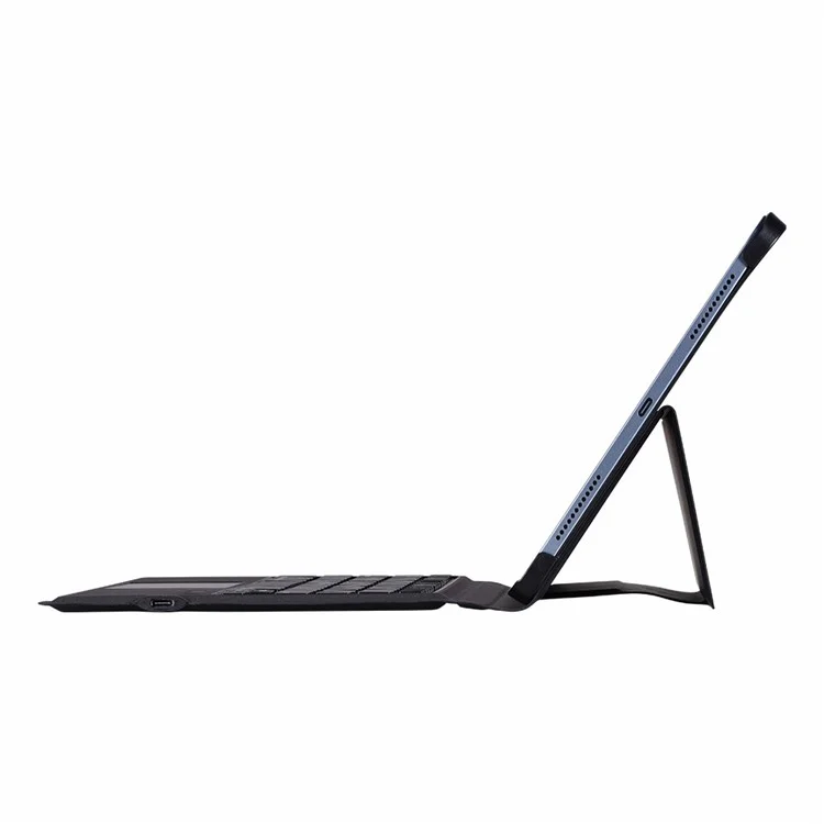 1096 leichtes drahtloses bluetooth-tastatur + smooth leder-schutzhülle für ipad 10.2 (2021)/(2020)/(2019)/air 10.5 zoll (2019)/pro 10.5 zoll (2017)
