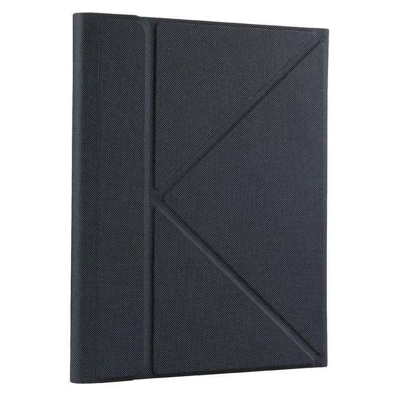 B07 Leather Protective Case + Bluetooth Keyboard Support Triangle Stand Built-in Pen Slot [without Backlit] for iPad 9.7 (2017) (2018) / iPad Pro 9.7 (2016) / iPad Air 2 - Black