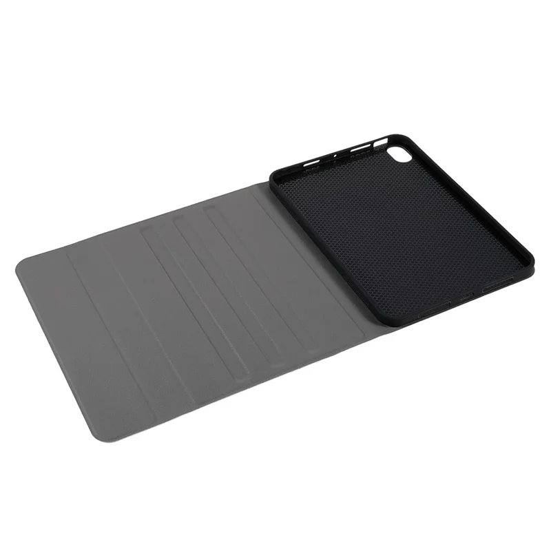 A06 Ultra Slim Smart Bluetooth-compatible Keyboard with Leather Stand Case for iPad mini (2021)/iPad mini 6 - Gold