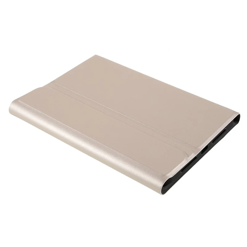 A06 Ultra Slim Smart Bluetooth-compatible Keyboard with Leather Stand Case for iPad mini (2021)/iPad mini 6 - Gold