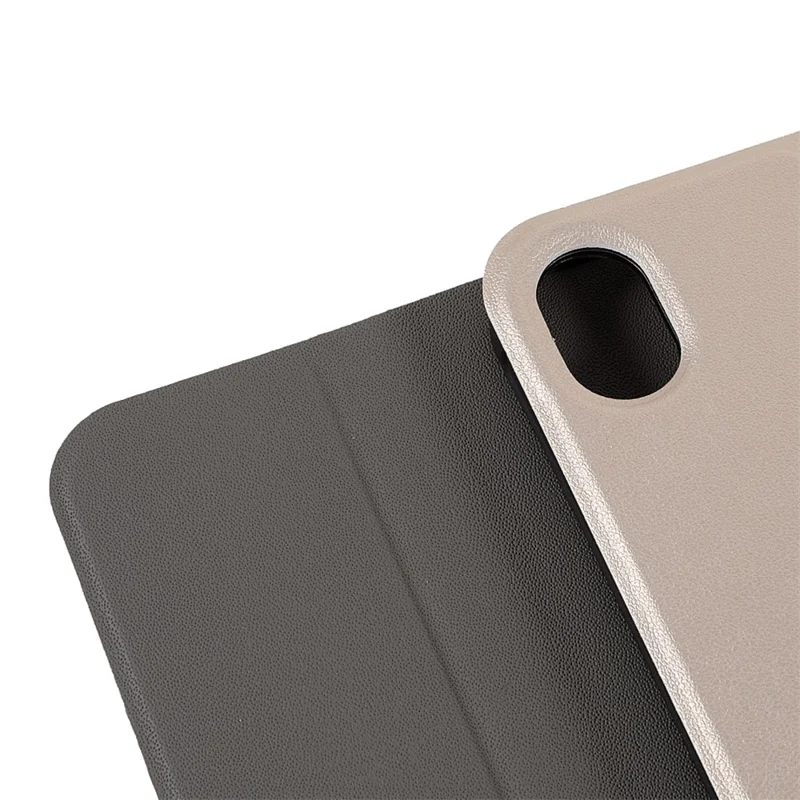 A06 Ultra Slim Smart Bluetooth-compatible Keyboard with Leather Stand Case for iPad mini (2021)/iPad mini 6 - Gold