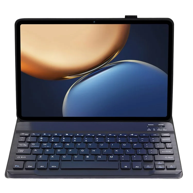 Case de Protección de Tableta de Cuero Ultra Delgada AHV7 + Teclado de Bluetooth Inalámbrico Para Honor Pad V7 Pro 11 Pulgadas - Negro