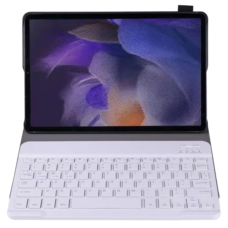 A08 Ultra-Thin Bluetooth-compatible Keyboard Leather Case with Magnetic Clasp for Samsung Galaxy Tab A8 10.5 (2021) (SM-X205 / X200) - Gold
