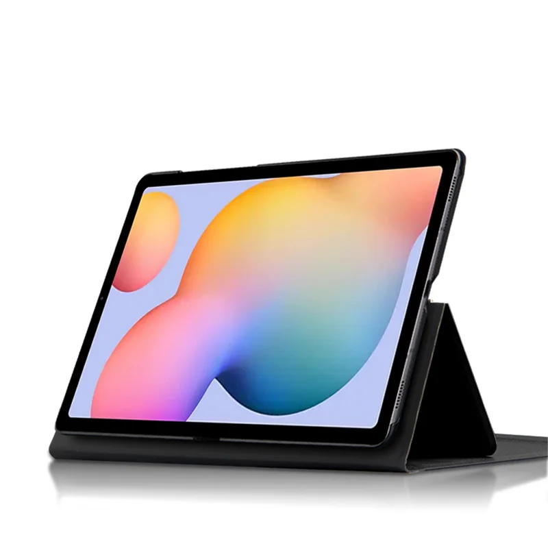 JIUYU for Samsung Galaxy Tab S6 Lite (2020) P615 P610 / (2022) / (2024) Detachable Bluetooth-compatible Keyboard with Hinge Stand Leather Case - Black